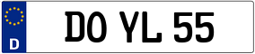 Trailer License Plate
